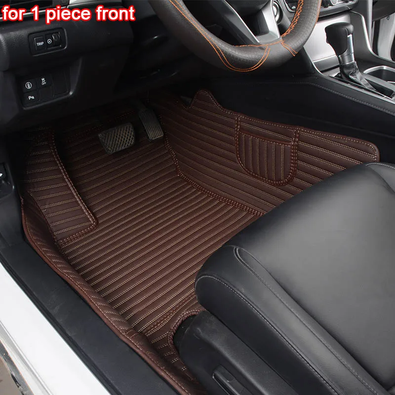 coffee 1 piece KADULEE изготовленный на заказ автомобильный коврик для Mazda 3 cx3 5 6 8 CX-5 CX-7 MX-5 CX-9 CX-4 atenza коврики стайлинга автомобилей, автомобильные аксессуары - Название цвета: coffee 1 piece