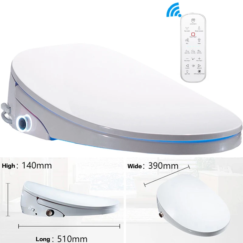 

LCD Temperare display Intelligent Toilet Seat Smart Toilet Cover Automatic Electric Remote Toilet Body Bidet Cleaner K5