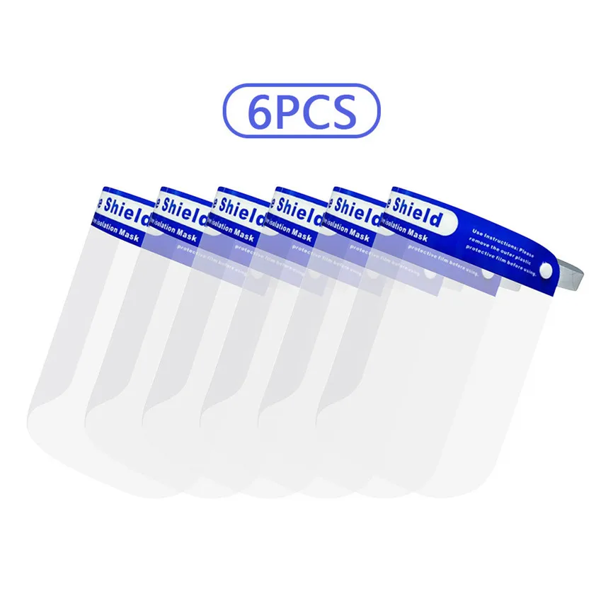 6 шт. защита для лица противотуманная откидной козырек работы от пыли масла дыма