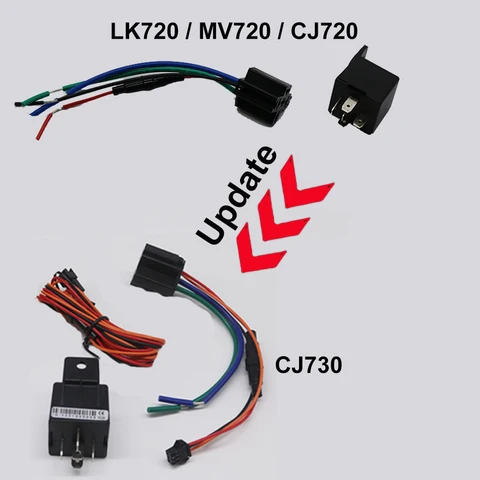 Мини GPS-трекер CJ720 CJ730 для автомобиля и мотоцикла, встроенный аккумулятор, Аварийная сигнализация для прицепа, отключение масла, GPS-трекер, GSM-локатор