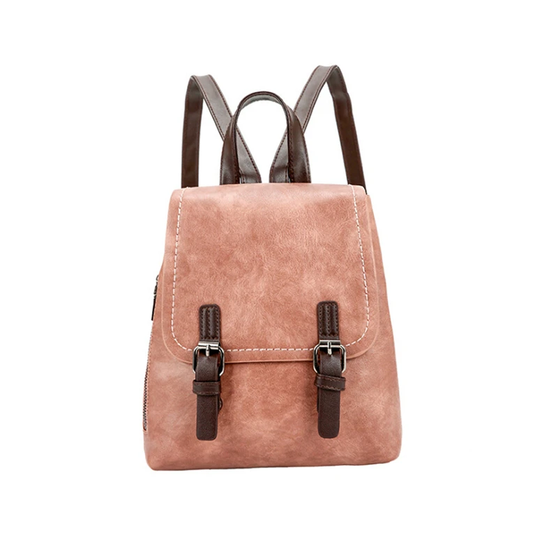 

2021 Newest Backpack Creative Matte Contrast Color Backpack Female Campus Leisure Wild Mini Backpack Travel Bag