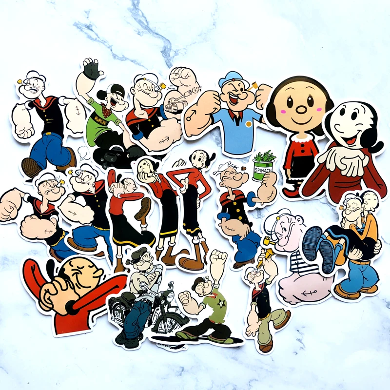 18 шт. креативные кавайные самодельные наклейки Popeye s/декоративные