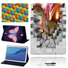 Кожаный чехол для планшета Huawei MediaPad T5 10, чехол с 3D рисунком и бабочкой диагональю 10,1 дюймаMediaPad T3 10 9,6 дюймаMediaPad T3 8,0