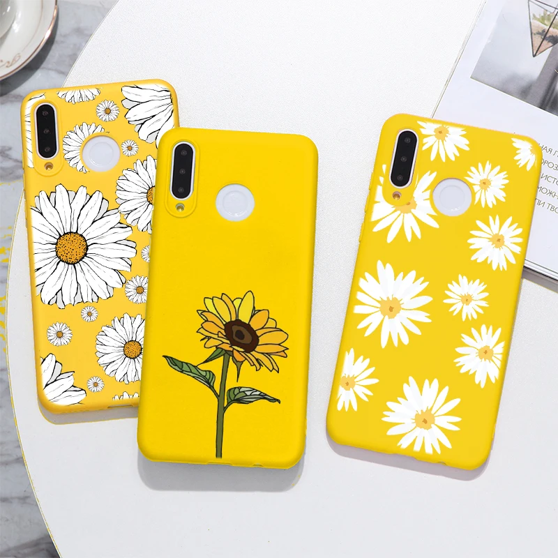 Чехол с подсолнухом для Huawei P40 Lite E P30 P20 Honor 10i 10 20 Pro 9A 9 S 9C 8A 9X P Smart 2020 2019 Y6p Y7p Y8p Y5p
