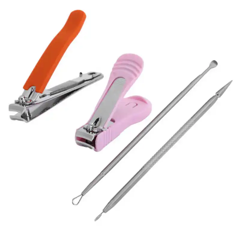 

Cuticle Pusher Remover Nail Cleaner Manicure Pedicure Stainless Steel Tool Set