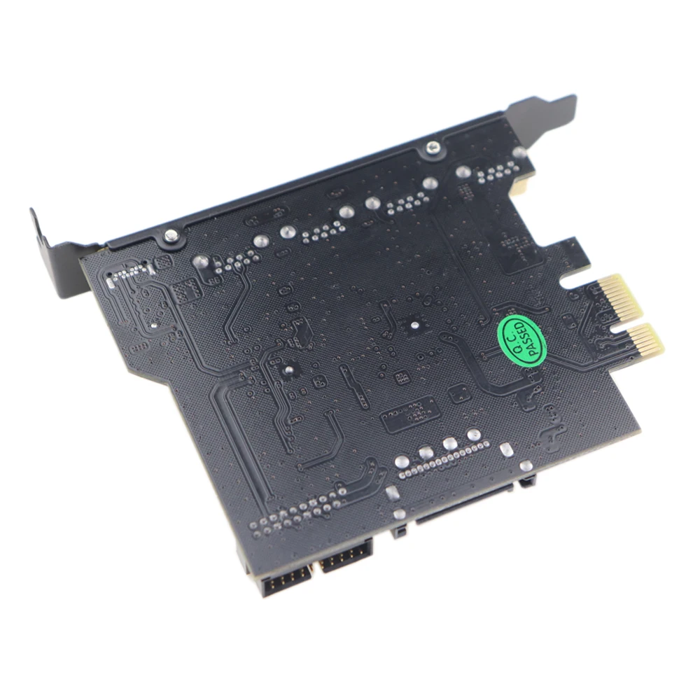 5 портов PCI-E для USB 3,0 1-port type C и 4-port type A PCIe плата расширения с 15 pin SATA power+ 19 pin USB 3,0 разъем