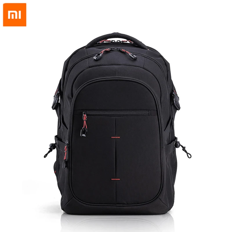 Черный Xiaomi UREVO 25L Многофункциональный рюкзак 4 уровня Водонепроницаемый несколько отсек для хранения рюкзак для путешествий работы - Цвет: Черный