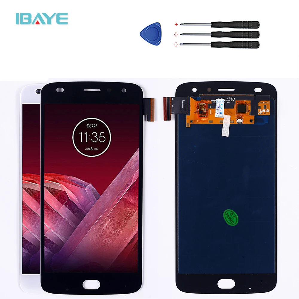 For Motorola Moto Z2 Play XT1710-01 / 07/08/10 5.5 inch LCD Display Touch Screen Digitizer 1920 * 1080 Assembly with Free Tools | Мобильные