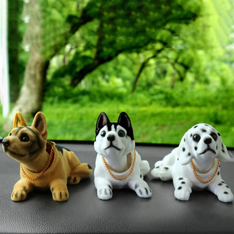 

Cute Shaking Nodding Head Dog Doll Toy Auto Furnishings Decoration Car Styling Accessories Car Interior Dashboard