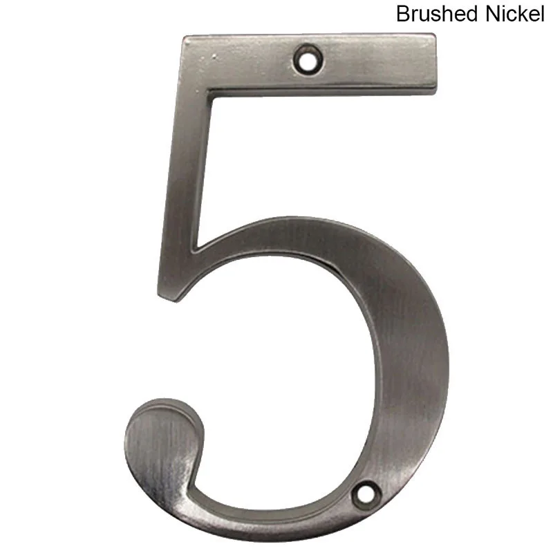 4" 101mm Height House Number Door Address Number Digits Zinc