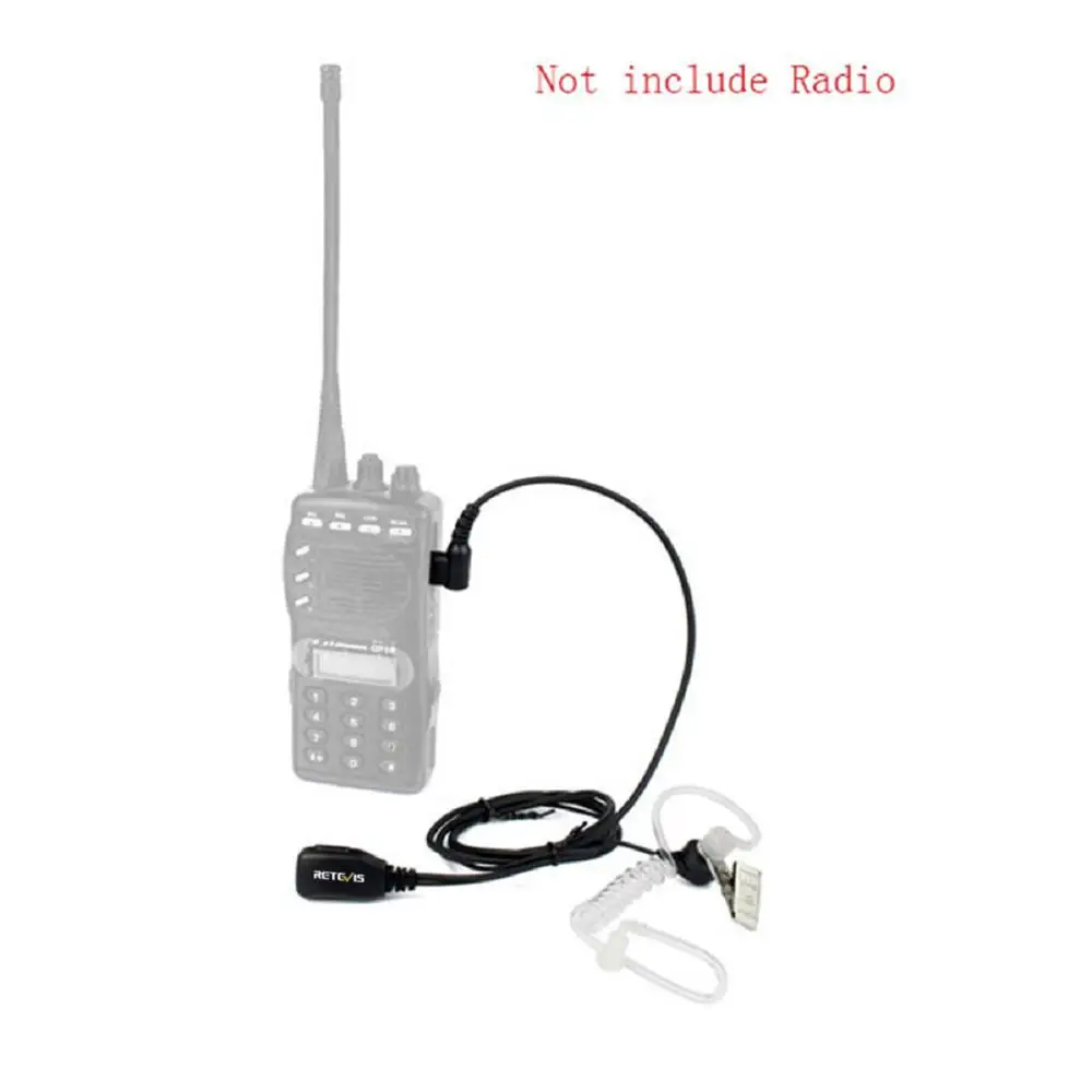 Retevis T 001 1 Pin PTT MIC шумоподавление Скрытая воздушная Акустическая трубка Inera наушник