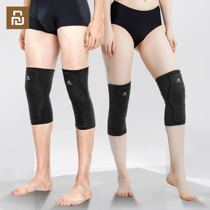 

Youpin SUPIELD Aerogel Cold Proof Warm Knee Pads Far-infrared Self-heating Men Women Anti-slip Velvet Breathable Feel Kneepads