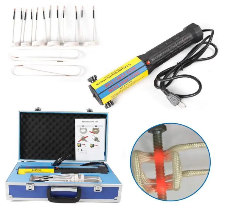

1000W Magnetic Induction Heater Kit Bolt Remover Repair Machine Tool Screw Tool Bolt Heat Remover Tool Kit For Heating Bearings