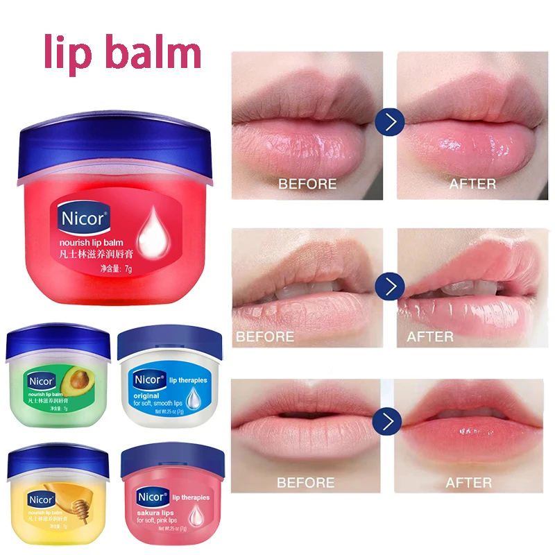 

100% Pure Vaseline Lip Balm Petroleum Jelly Natural Moisturizing Cream Original Cocoa Butter Creme Brulee Balsam Lip Moisturizer