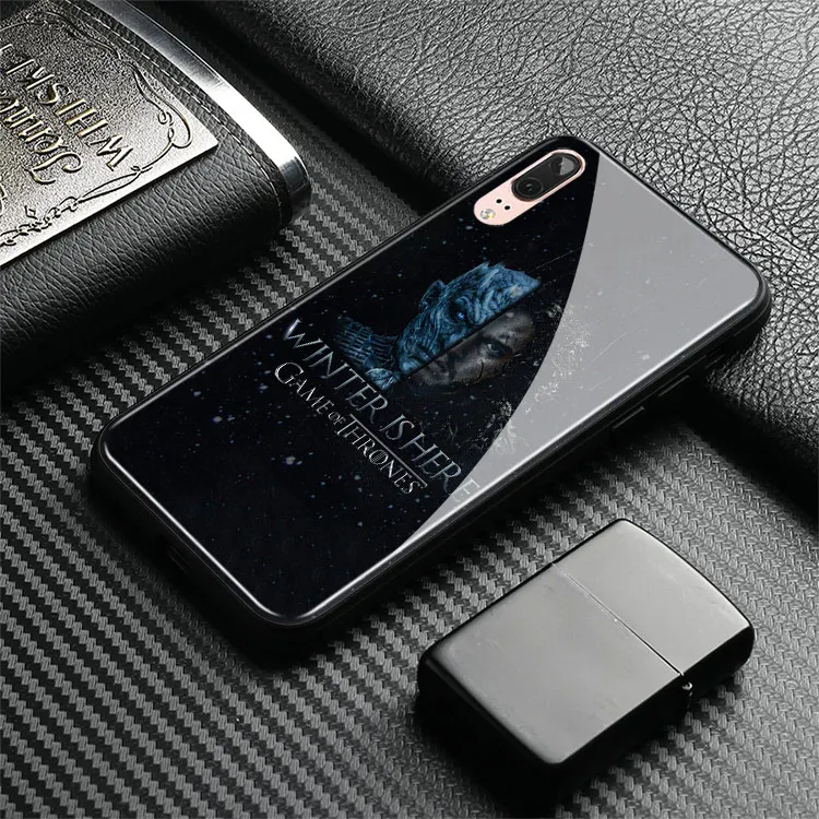 Игра трона из закаленного стекла Мягкий силиконовый чехол для телефона huawei Honor V mate P 9 10 20 30 Lite Pro Plus Nova 2 3 4 5