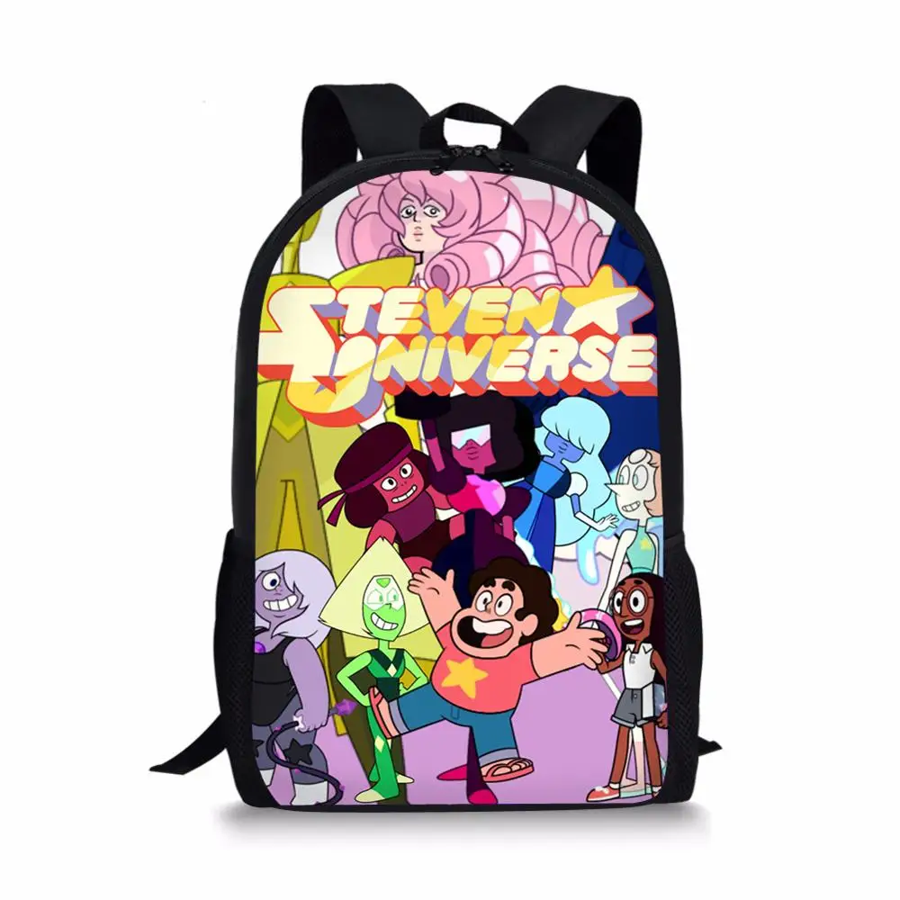 HaoYun Children's School Backpack Steven Universe Pattern Kids Backpack Cartoon Anime Design Toddler Boys Girls School Book Bags