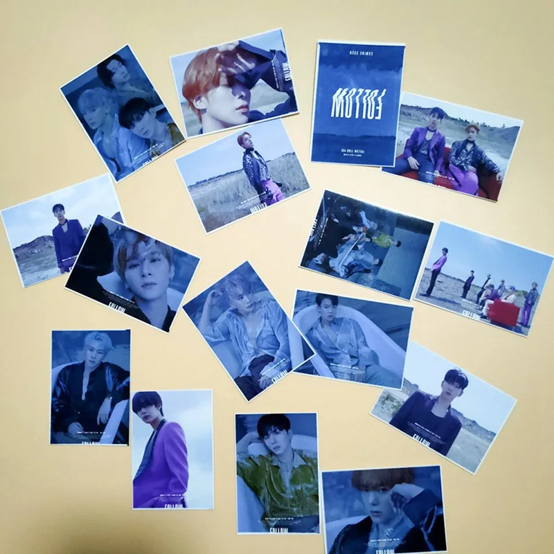 Новинка фотоальбом 16 шт./компл. KPOP MONSTA X фотокарточки из ПВХ самодельные ломо