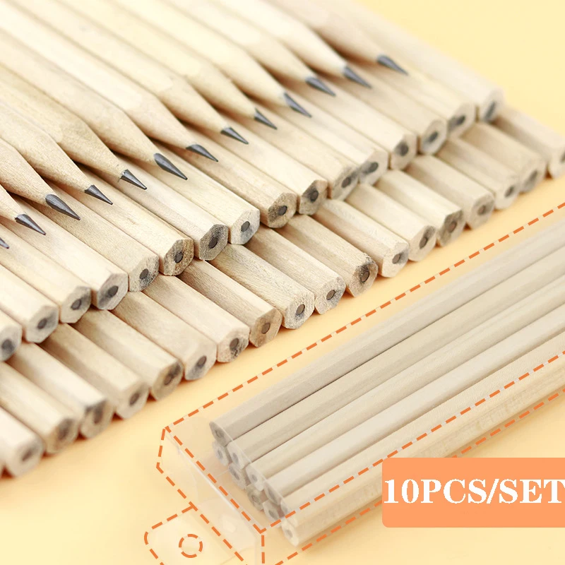 10 шт./компл. HB Карандаш Деревянный Цветной шестигранный деревянный полированный