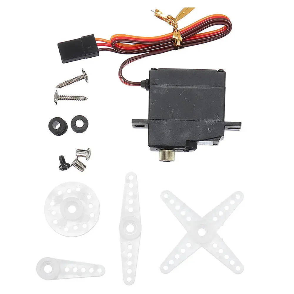 

17G Metal/Plastic Gear Steering Gear Digital Servo Set for 1/16 & 1/12 WPL RC Car Boat DIY Upgrade Parts Accessories