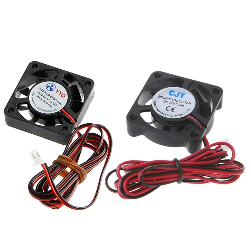 

DC 24V 2-Pin Cooling Fan 40mm 40x40x10mm 4cm 4010s 9Blade For 3D Printer CPU New