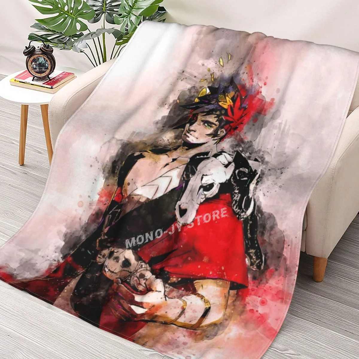 

Zagreus - Hades (Watercolor) Throw Blanket Sherpa Blanket Bedding soft Blankets