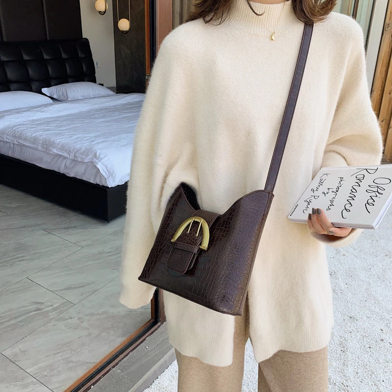 Сумка через плечо из крокодиловой кожи для женщин сумка-хобо 2019 женская сумка с