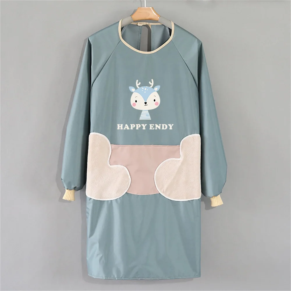 

Kitchen Apron Wipeable Waterproof Oil-Proof For Barista Bartender Chef BBQ Hairdressing Anti-Dirty Overalls Kitchen Accessories