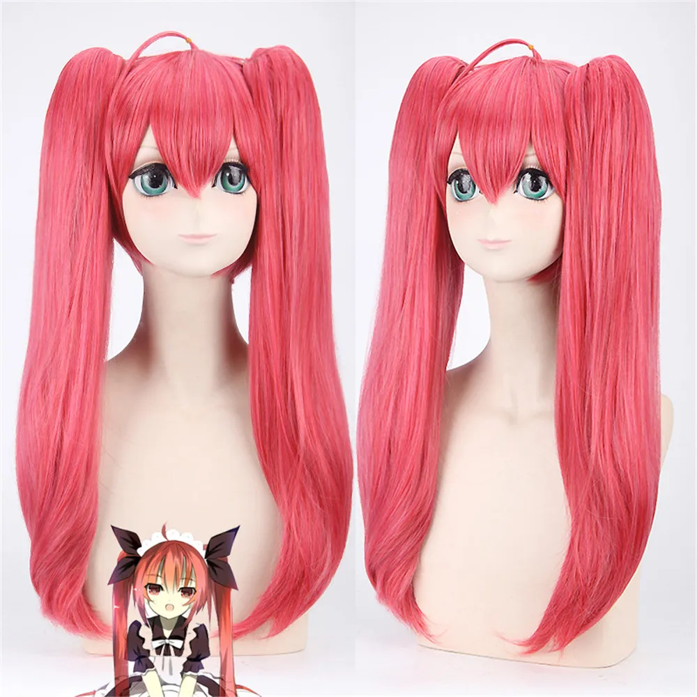 70 см аниме Дата живой Itsuka Kotori красный парик косплей костюм женские длинные