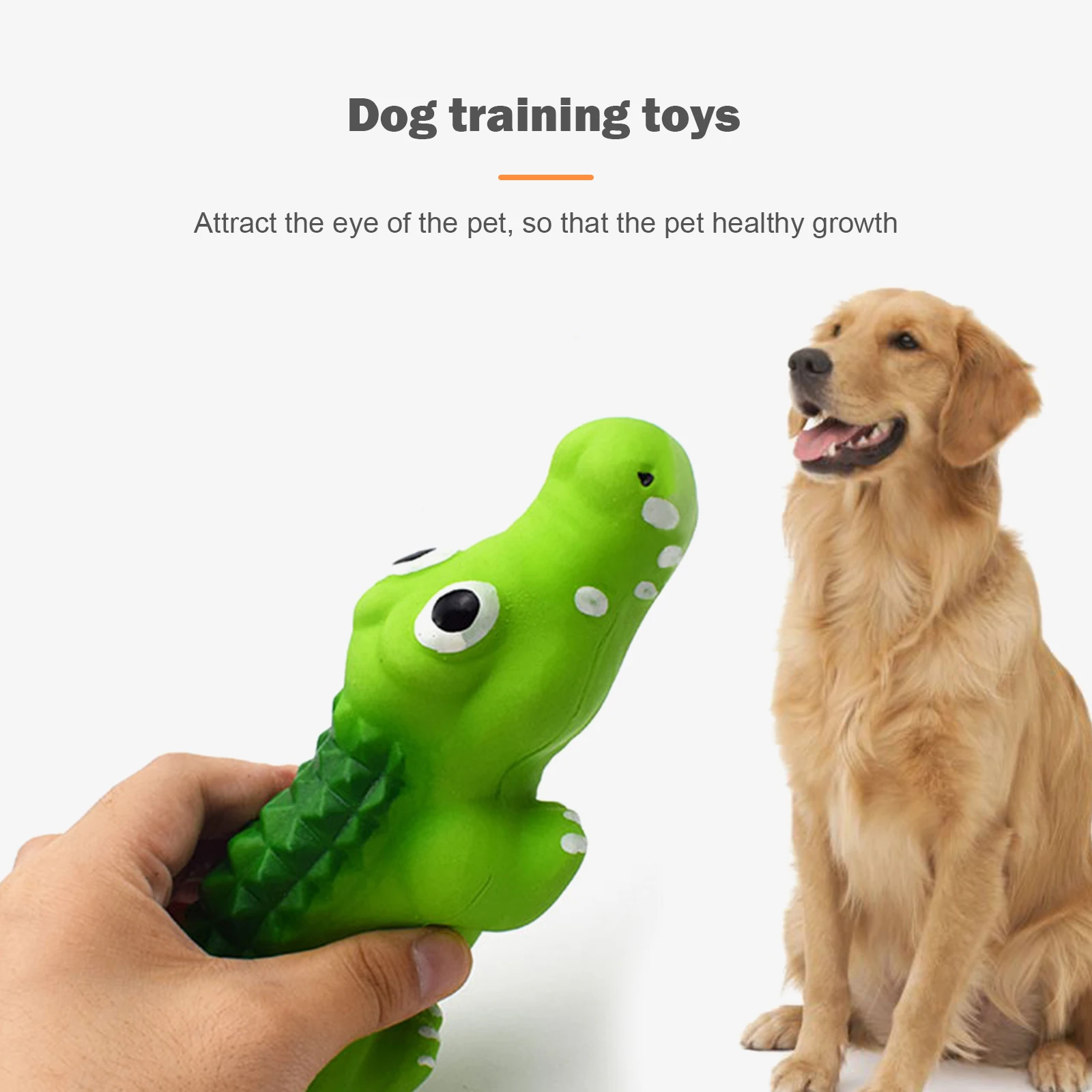 Игрушка для собак крокодиловая пищалка-Мягкая натуральная резина (латекс) щенков