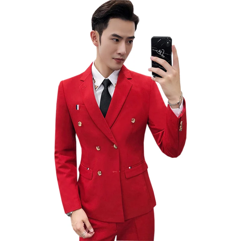 Костюм и Брюки Новинка высококачественный бренд официальный деловой мужской