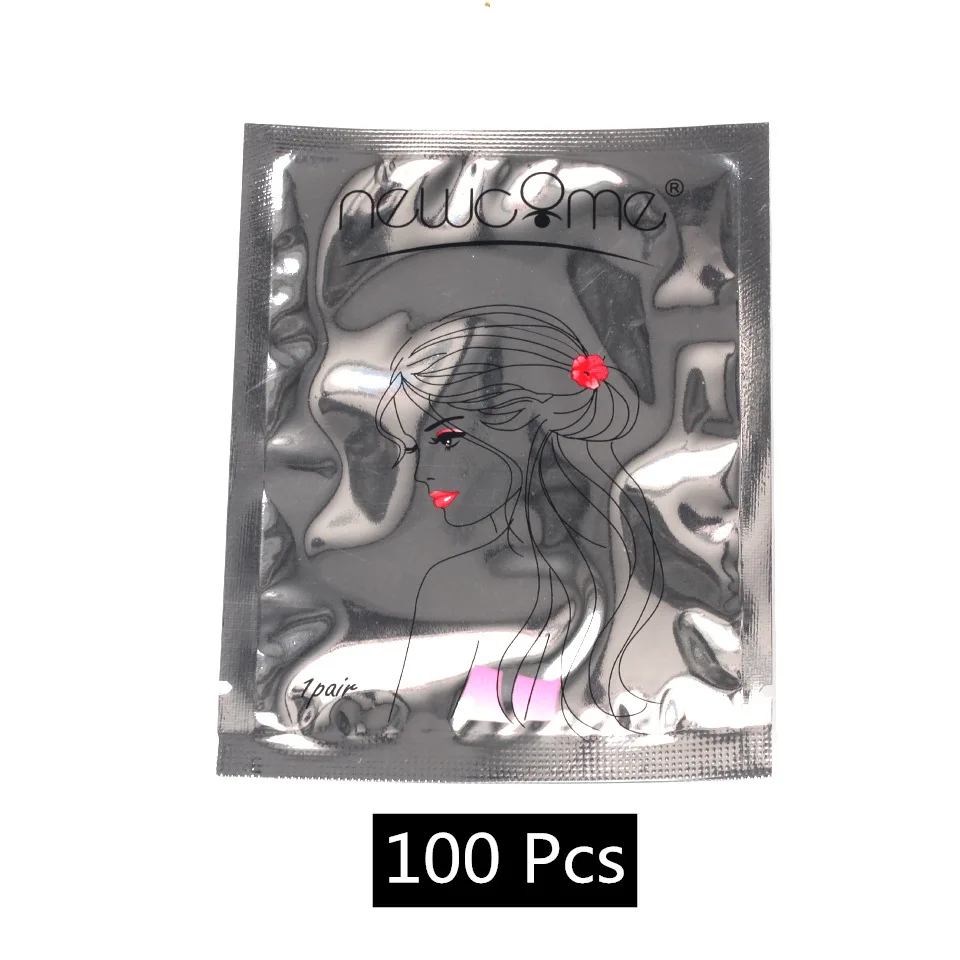 100 Pcs New Come 30/50/100 пар/лот глазные гель-патчи для ресниц, мини-лопасти вентилятора, кругов под глазами Бумага колодки, Прививка наращивания ресниц наклейки-заплатки - Цвет: 100 Pcs New Come