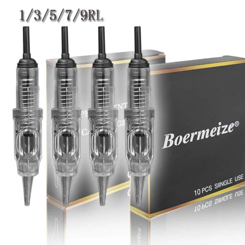 Cartridge Needle 20PCS 1/3/5/7/9RL Cartridge Needles Disposable Sterilized Tattoo Permanent Makeup Needles Tips for Eyebrow lip