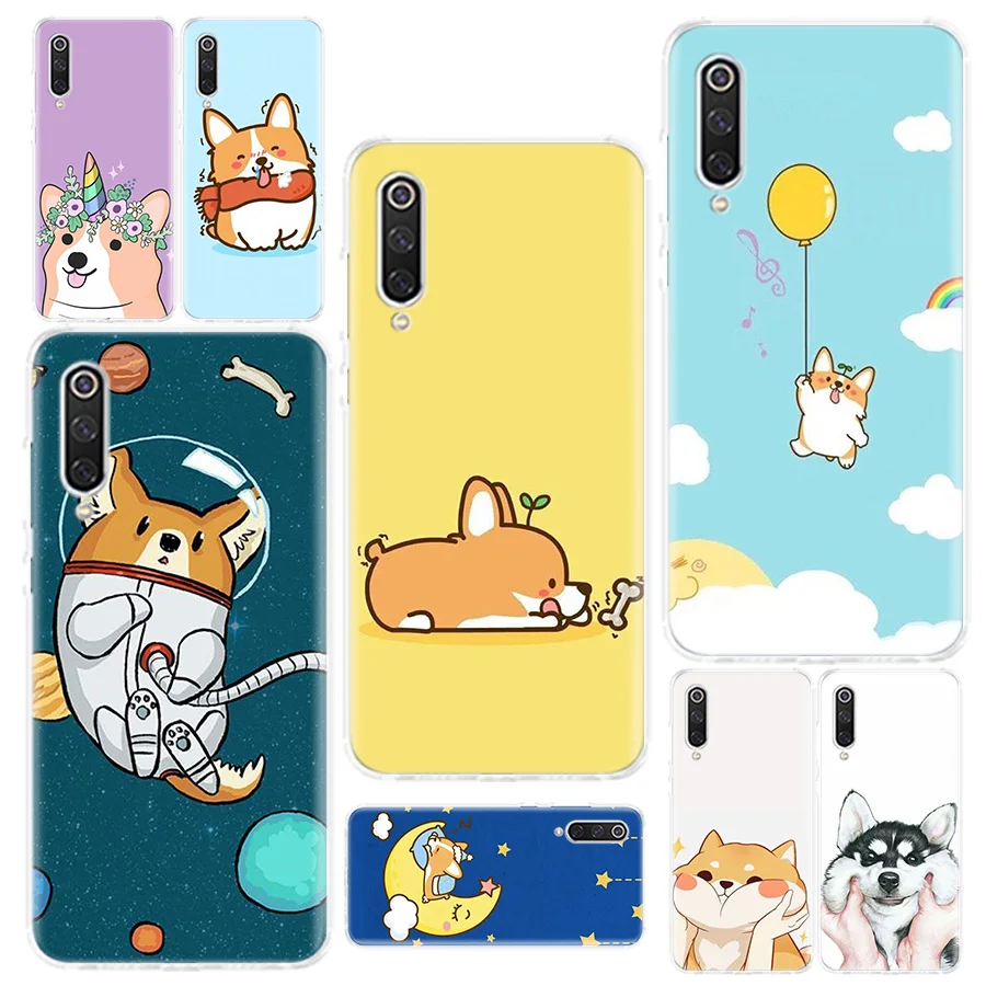 Мультфильм милый корги собака чехол для телефона Redmi 4 4A 4X 5 5A 6 6A 7 Y3 7A 8 K20 K30 S2