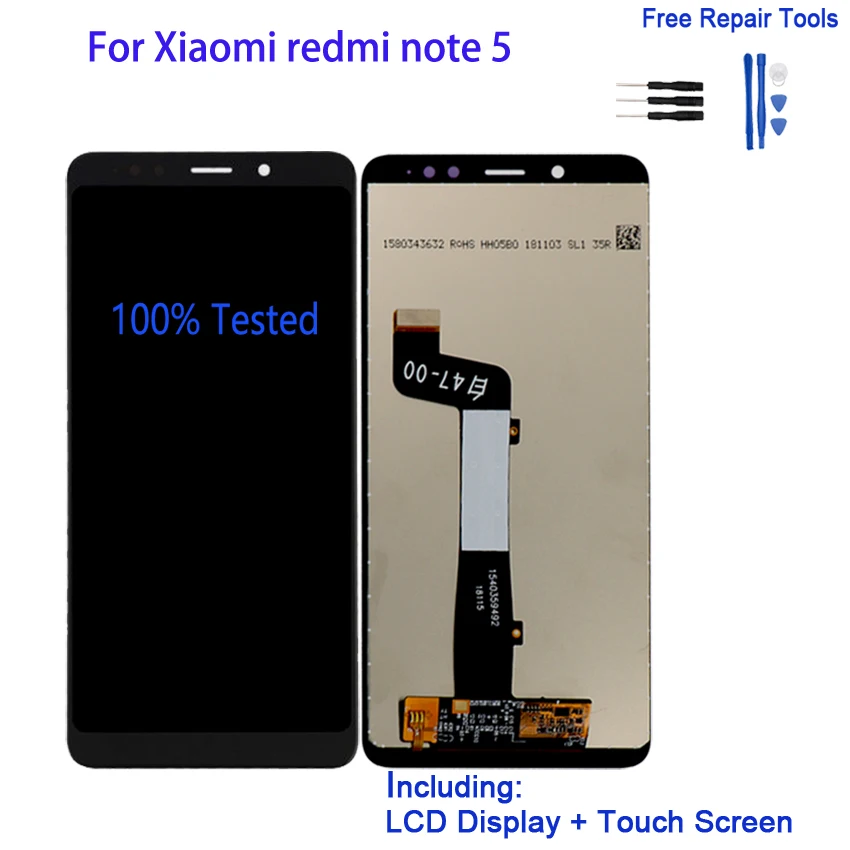 

Lcd Screen For Xiaomi redmi note 5 Touch Screen Digitizer Assembly Phone Parts Repair LCD Display