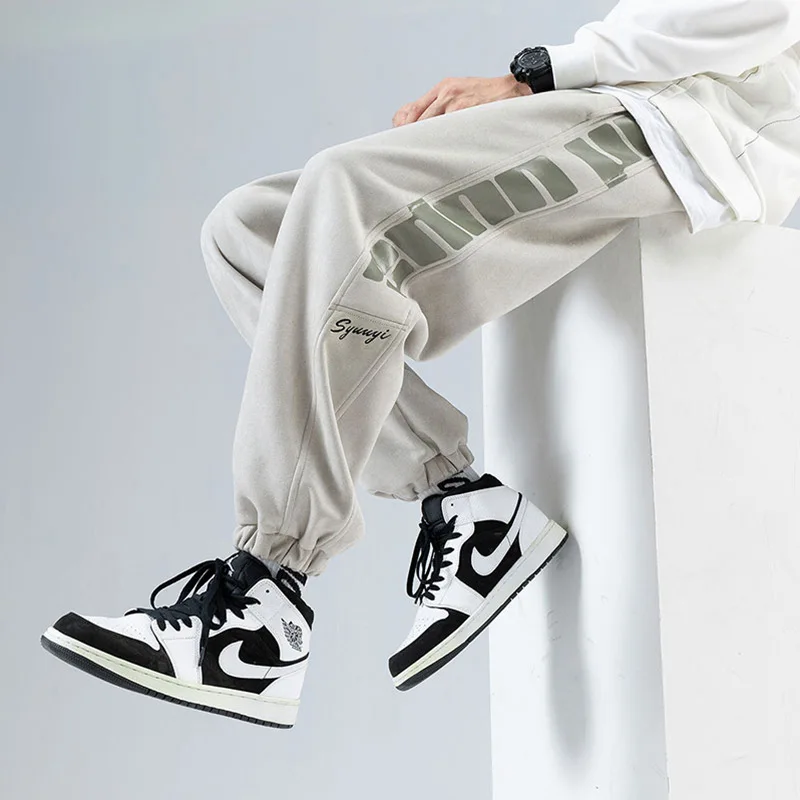 

Pants men's spring Korean fashion sports pants loose fashion brand ins foot guard pants spring and autumn tooling casual pants