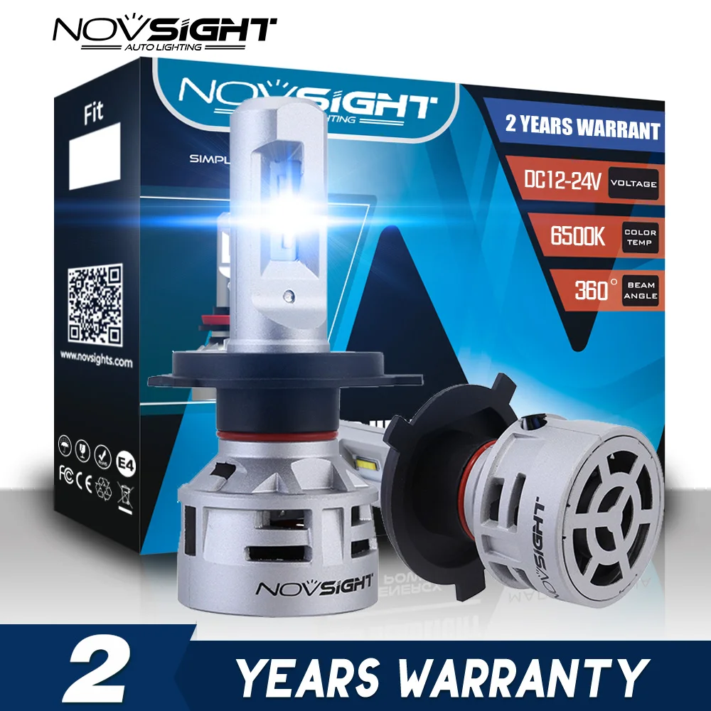NOVSIGHT luces led для Авто h7 LED bombilla светодиодный H7 H4 H8 HB3 HB4 H11 luz automovil 60 Вт 10000 лм