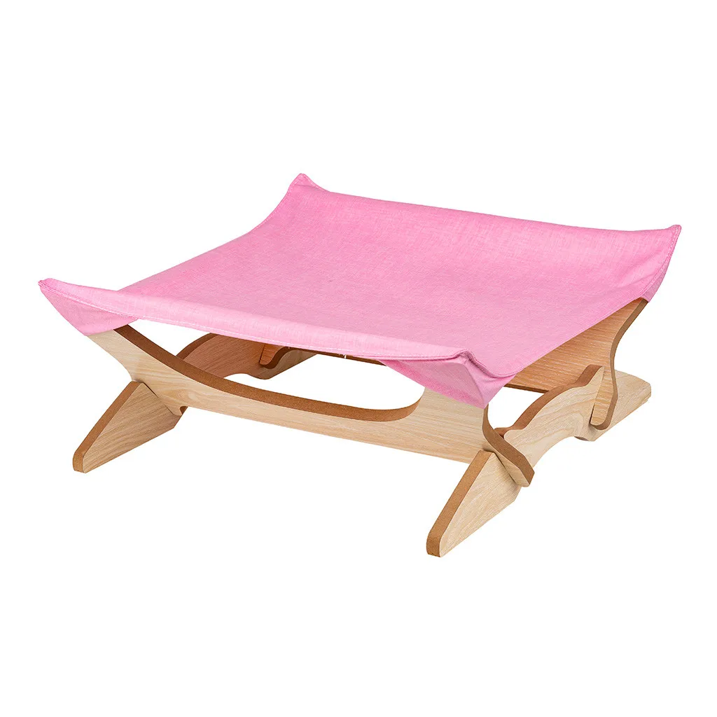 Квадратный коврик 4-острый гамак для кошек деревянная Съемная рама скалолазания