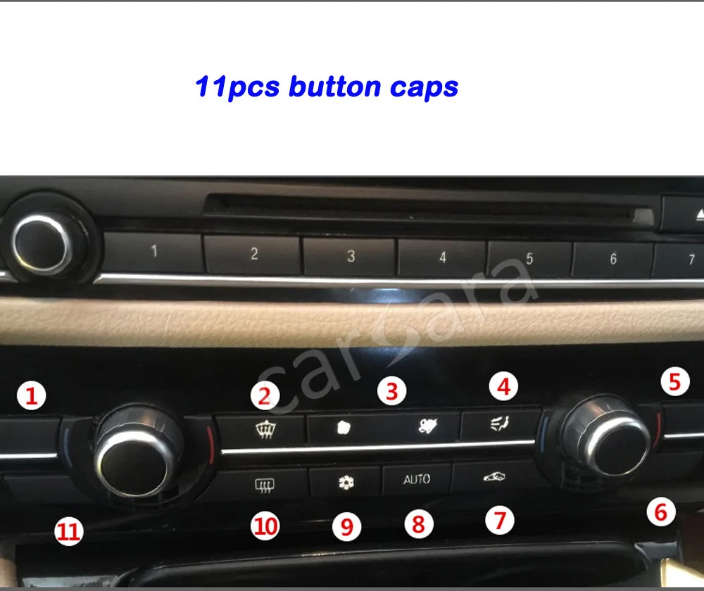 Сменная крышка кнопки переключателя кондиционера для B MW Low/Middle/High End 5 Series /5 GT / 6 7