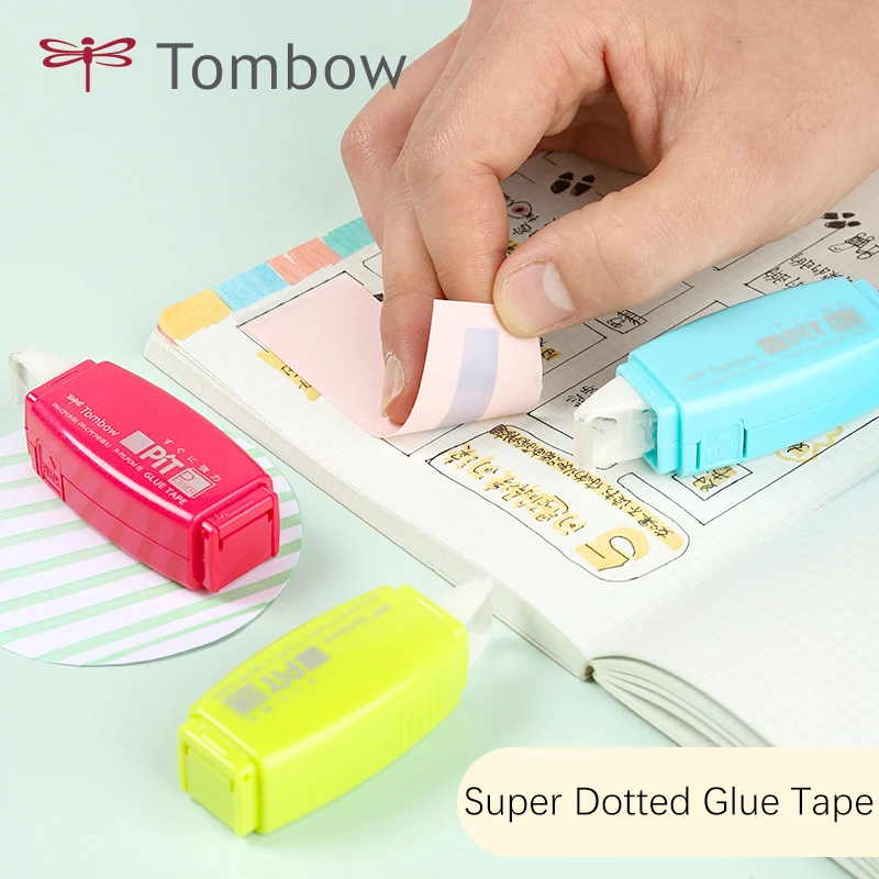 

1 шт., декоративная двусторонняя клейкая лента TOMBOW в горошек для скрапбукинга, фотоальбома