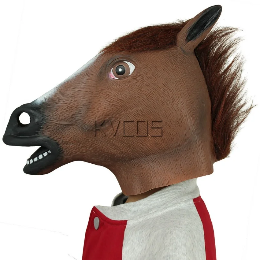 Креативная страшная голова лошади фотокостюм реквизит для театра новинка