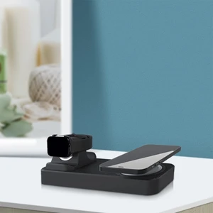 3 in 1 charging stand for phone watch air pods silicone charging dock magsaf stand not include cableadapter black free global shipping