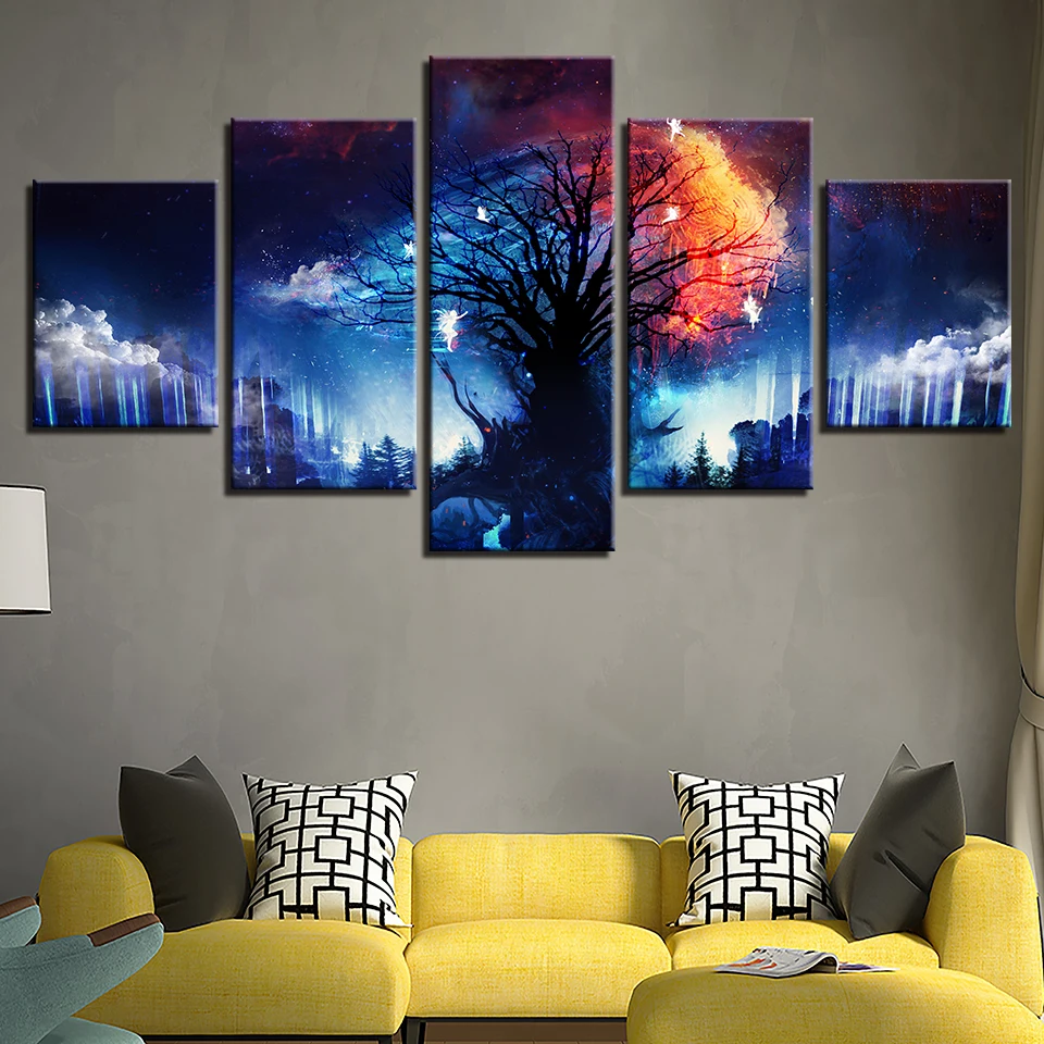 

Cross Stitch DIY Painting 5D Diamond Home Decor Mosaic Picture Fantastic Tree Embroidery Pattern Full Round Drill Wall Sticker