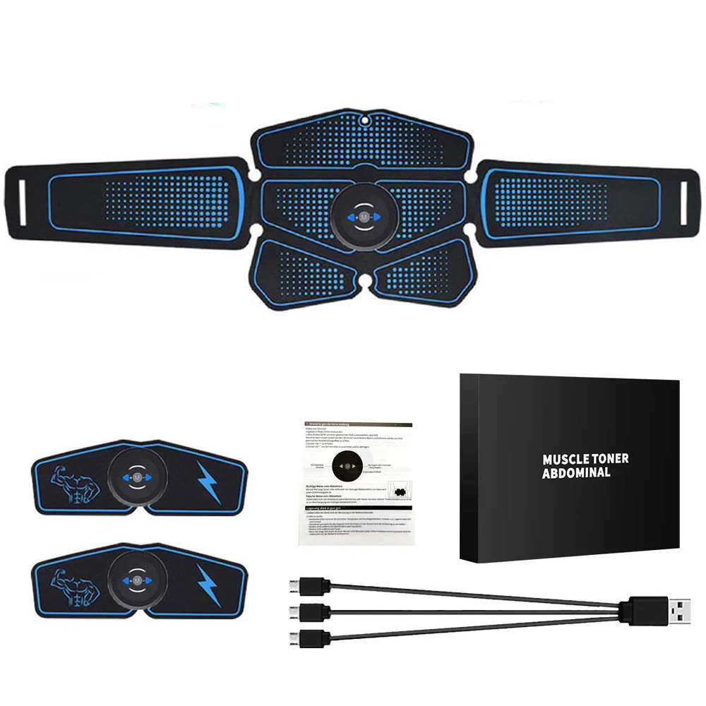 Новинка перезаряжаемый стимулятор мышц Abs тонер для тренажер живота