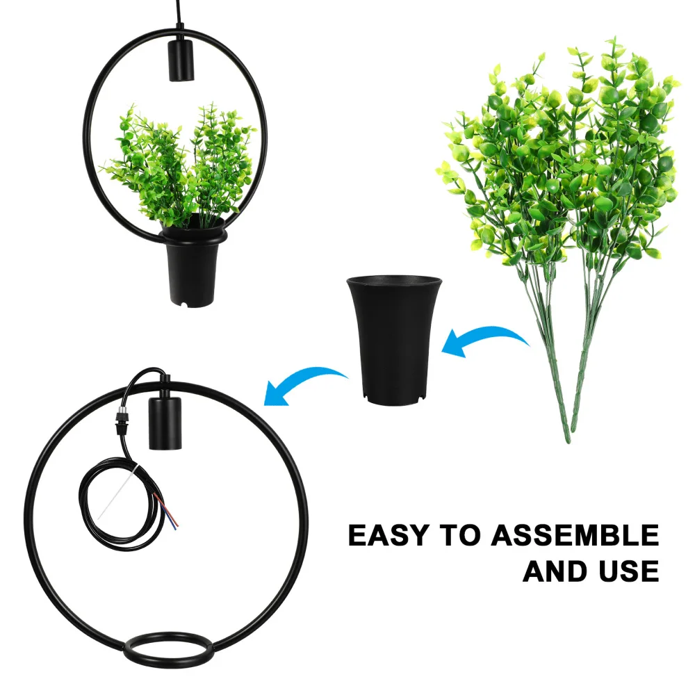 

Creative Garden Potted Flower Lighting Restaurant Plant Chandelier without Bulb