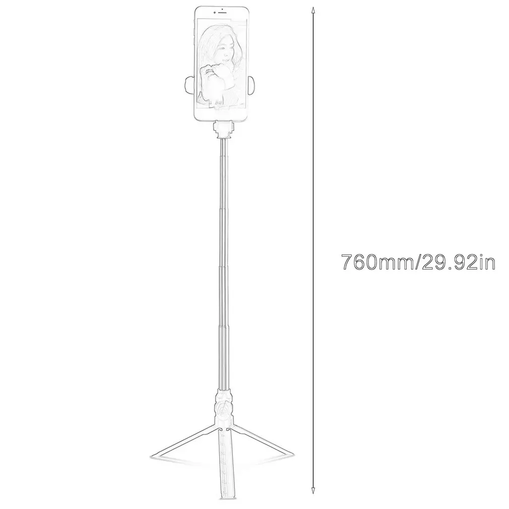 

Selfie Stick Tripod With Remote Control for iPhone Huawei Samsung Android Mobile Monopod Selfie Stick Shutter