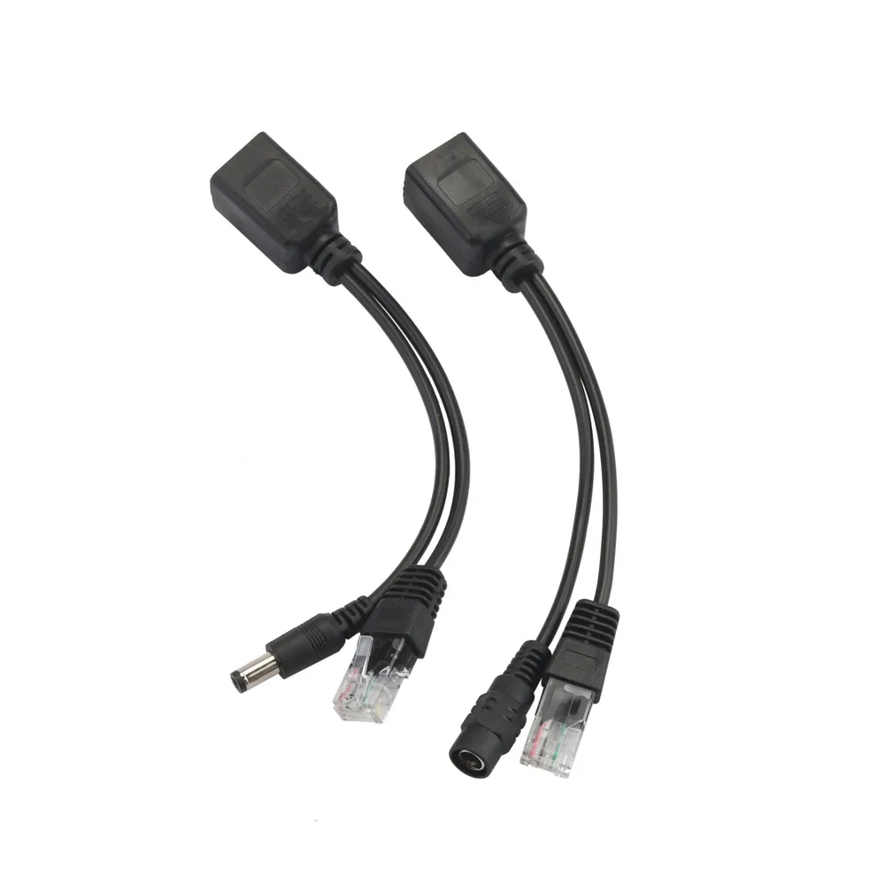 Кабель POE для IP камеры Пассивный адаптер Power Over Ethernet разветвитель инжектор модуль