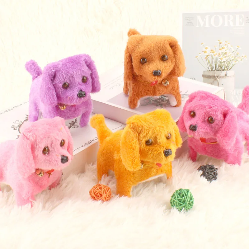 electronic dogs toys pets interactive robot doll dog bark stand walk toys dog for children christmas gift plush dog walking toy free global shipping