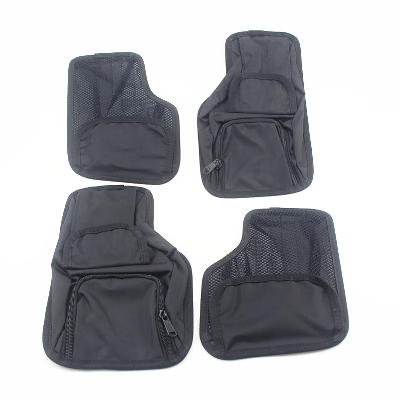 

4Pcs Motorcycle Black Saddlemen Hard Saddlebags Lid Organizer Kit for Touring 1996-2013