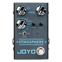 joyo r 14 atmosphere reverb pedal multi effect pedal for electric guitar bass digital reverb pedal plate church spring comet