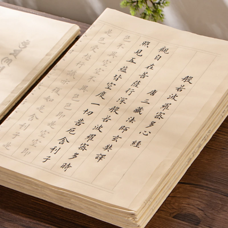

Handwritten Buddhist Scripture Collection Copybook Small Regular Script Brush Calligraphy Practice Copybook Cuaderno Para Copiar